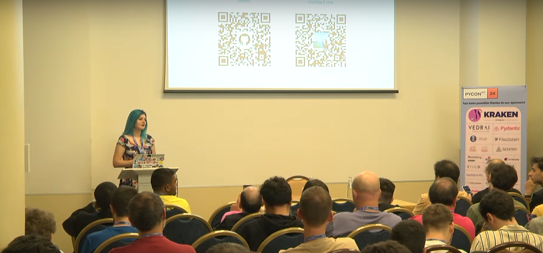 Giving a talk at PyCon Italia2